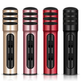 BGN-C7 Condenser Microphone Dual Mobile Phone Karaoke Live Singing Microphone Built-in Sound Card